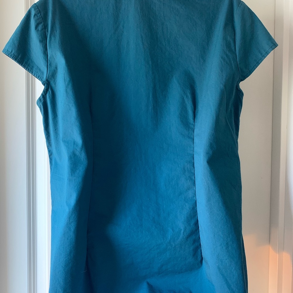 Mossimo Teal Ruffle Top - Picture 3 of 3